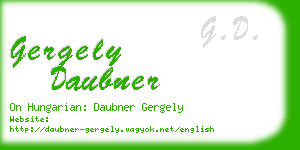 gergely daubner business card